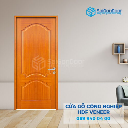 Cửa Gỗ HDF Veneer 2A lum Xoan Đào-SGD